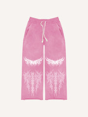 Retro dark style printed double-sided Pants