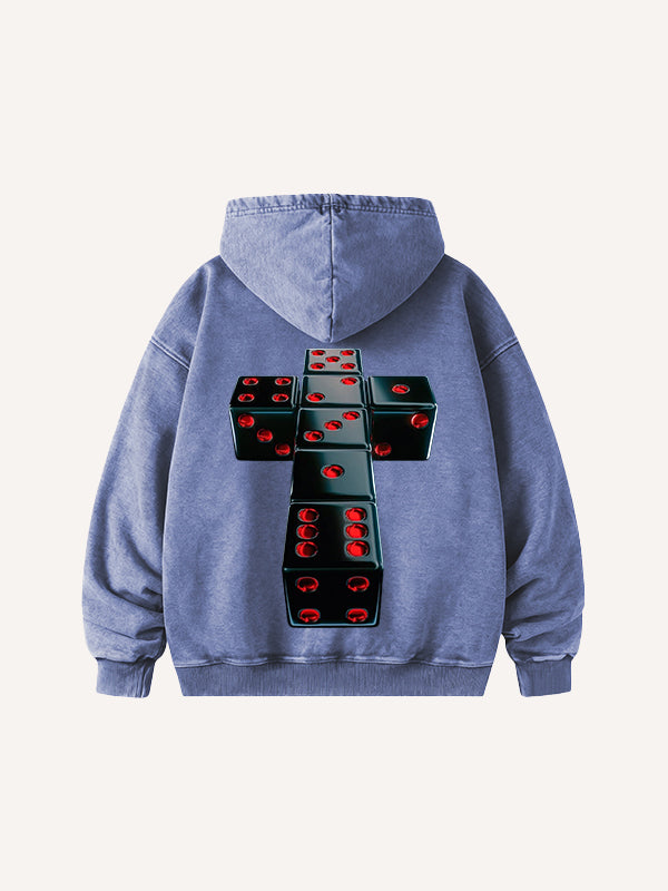 Faith is not a gamble but a testament to order Pure cotton printed sweatshirt