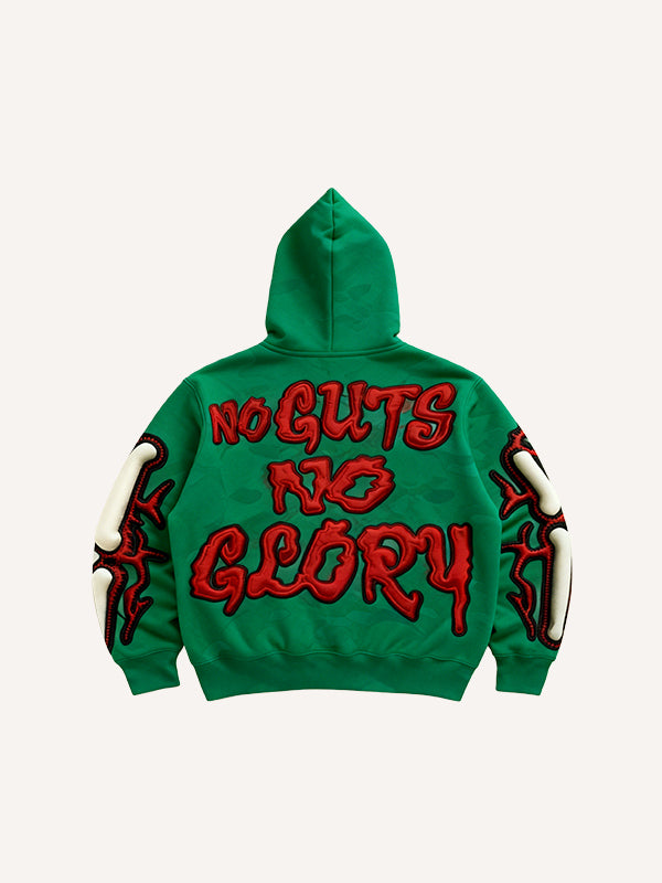 Two-tone skull cool goddess high-definition printed sweatshirt