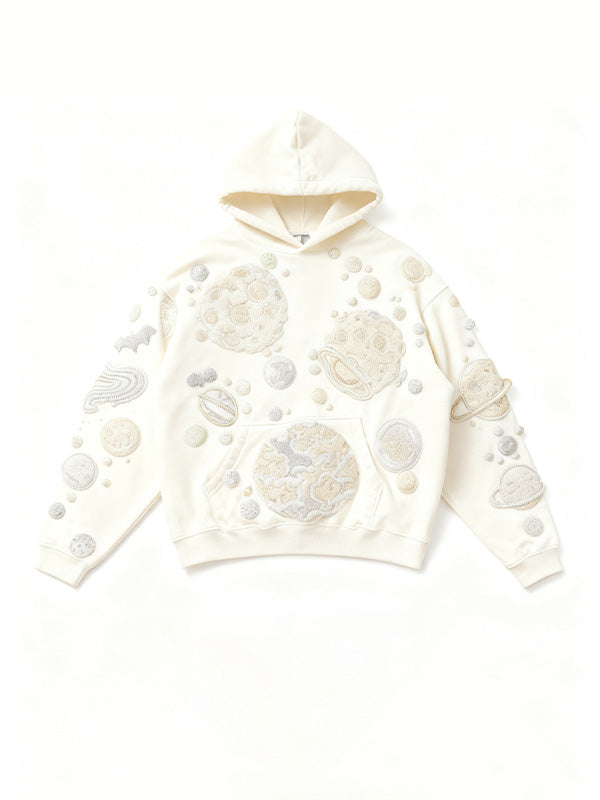 We are from the Happy Planet! Patch Printed Y2K Sweatshirt