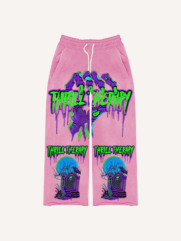 Halloween Tombstone Horror Pants