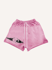 Horrible Human Skin Eye Totem Shorts