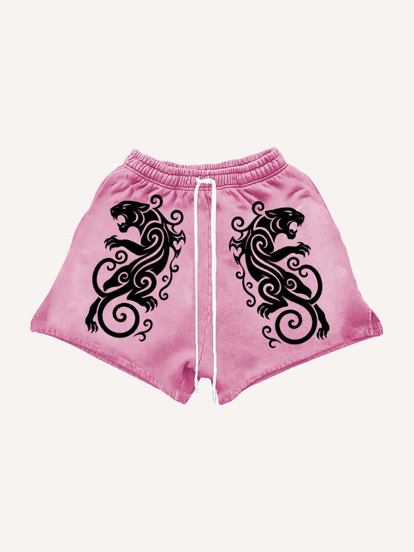 Totem Tattoo Giant Wolf Shorts
