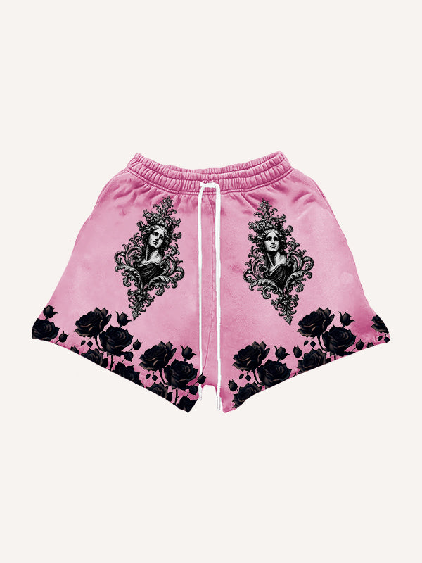 Eternal Bloom Trendy Print Shorts