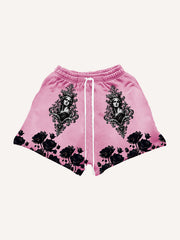 Eternal Bloom Trendy Print Shorts