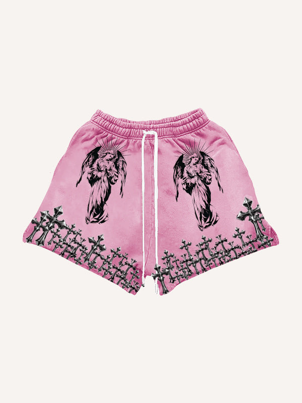Cross Stacked Faith Blessing Shorts