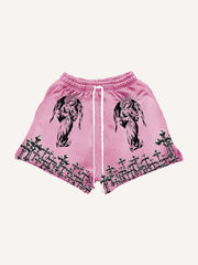 Cross Stacked Faith Blessing Shorts