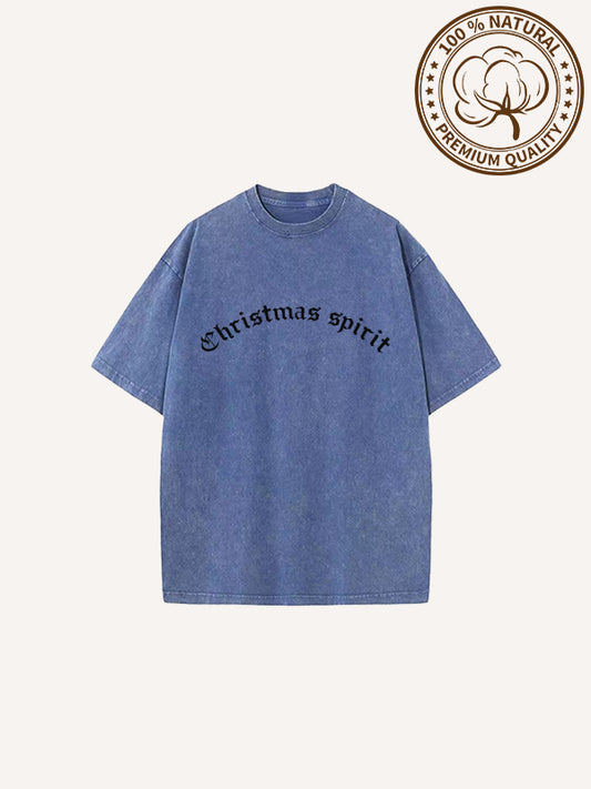 Have a different kind of Christmas with this washed short-sleeved shirts