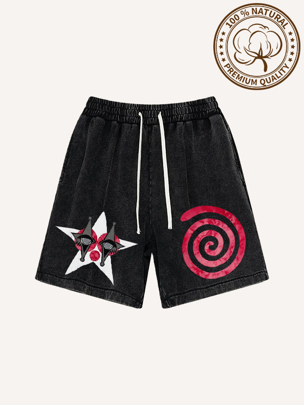 Pure cotton printed shorts no one should be a clown in love