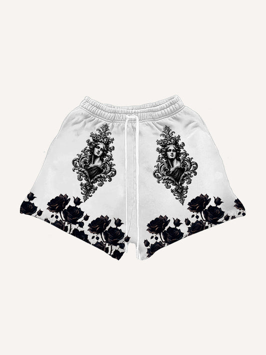 Eternal Bloom Trendy Print Shorts
