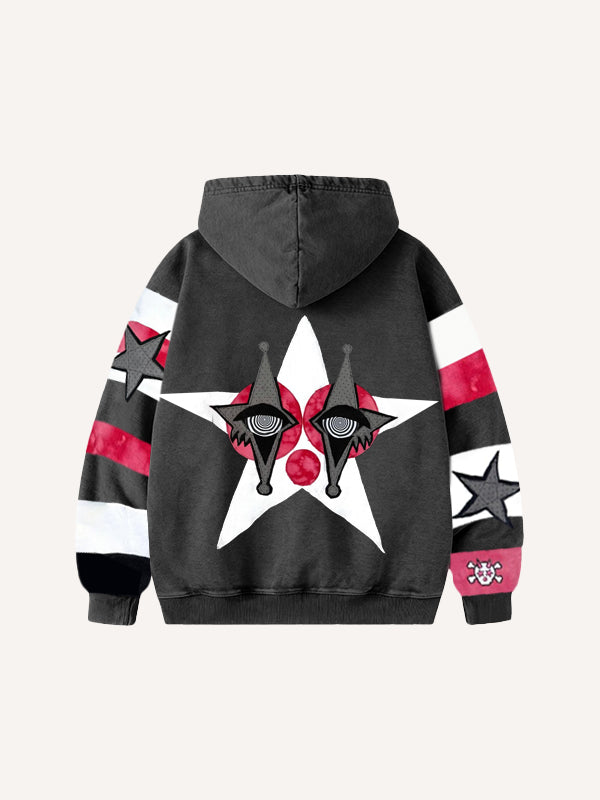 Pure cotton printed sweatshirt no one should be a clown in love