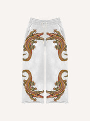 Japanese style retro two-headed snake women's trousers
