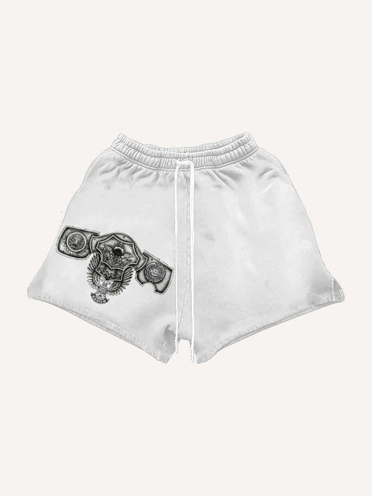 Medieval King Knight Armor Totem Shorts