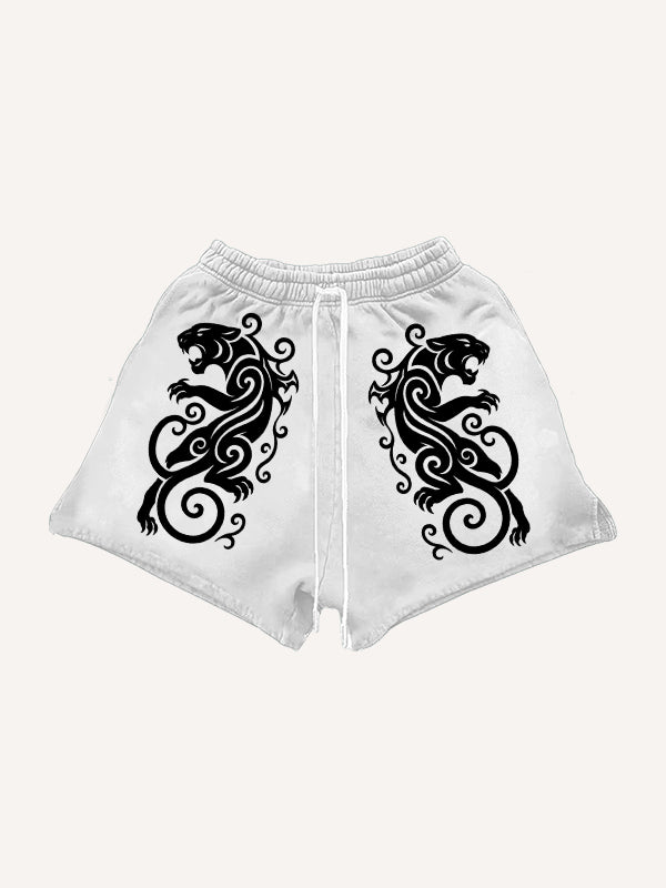 Totem Tattoo Giant Wolf Shorts