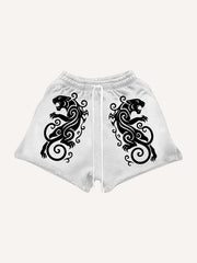 Totem Tattoo Giant Wolf Shorts