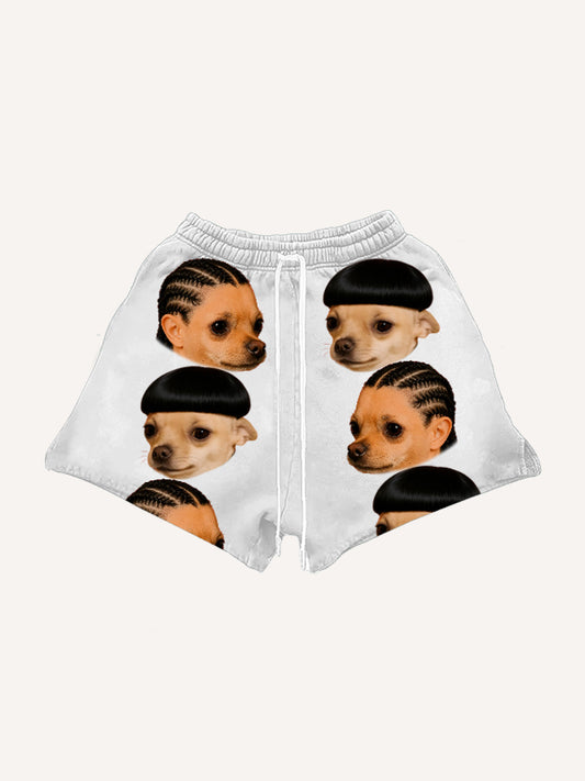Dirty braids handsome hip-hop funny trendy shorts