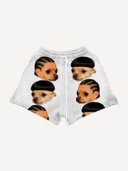 Dirty braids handsome hip-hop funny trendy shorts