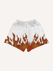 Holy Cross Flame Skull Rap Shorts