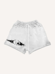 Horrible Human Skin Eye Totem Shorts