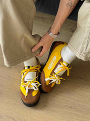 Retro Versatile Double Lace German Trainer Sneakers