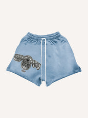 Medieval King Knight Armor Totem Shorts