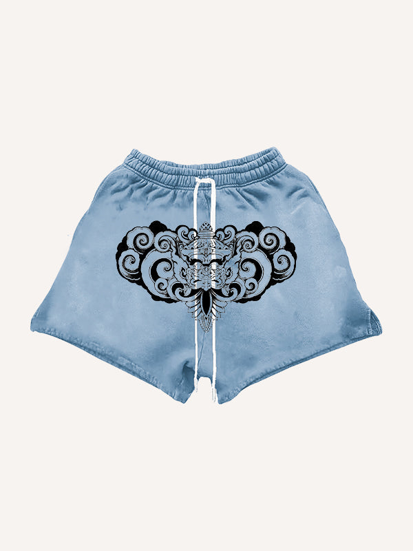 Retro God of Wealth Totem Sweatpants