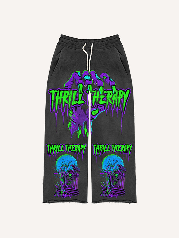 Halloween Tombstone Horror Pants