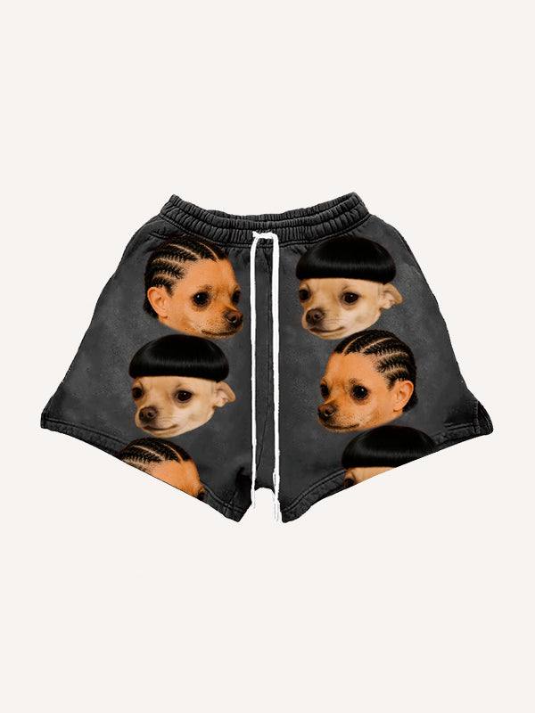 Dirty braids handsome hip-hop funny trendy shorts