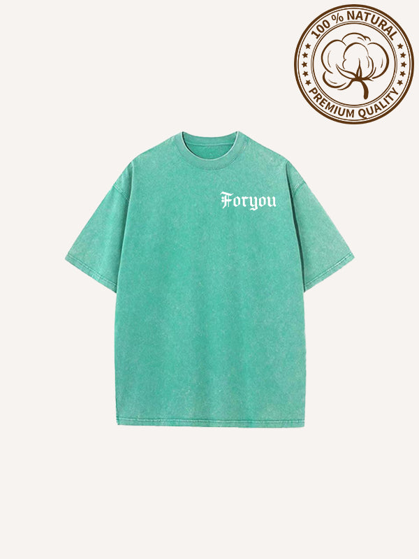 The person giving Christmas gifts isn't necessarily Santa Claus Pure cotton washed short-sleeved shirts