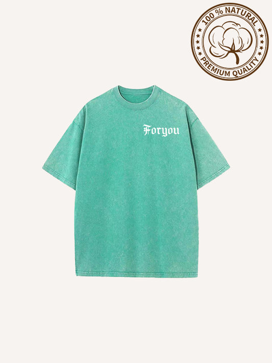 The person giving Christmas gifts isn't necessarily Santa Claus Pure cotton washed short-sleeved shirts