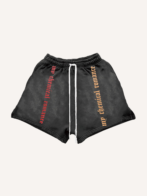 Vampire Medieval Retro Print Shorts