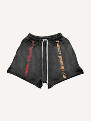 Vampire Medieval Retro Print Shorts