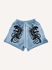 Totem Tattoo Giant Wolf Shorts