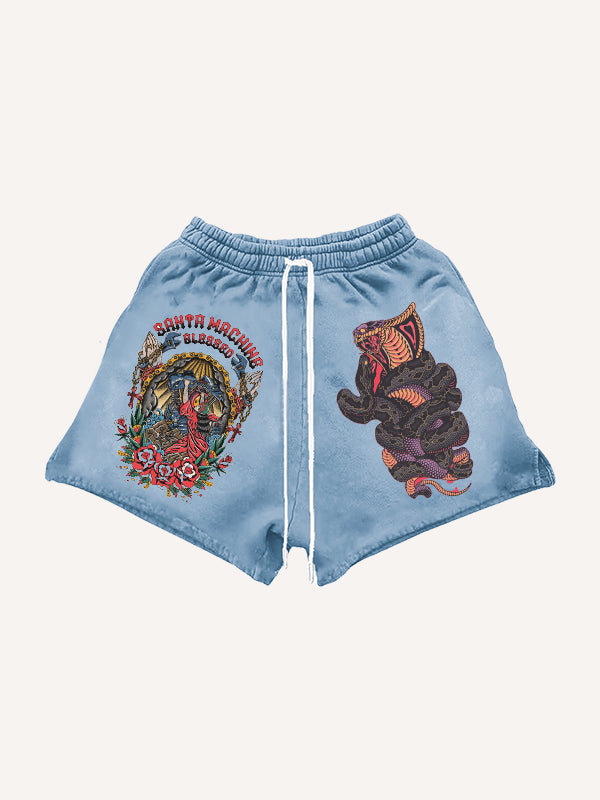 Hand of Faith Blessing Tattoo Shorts