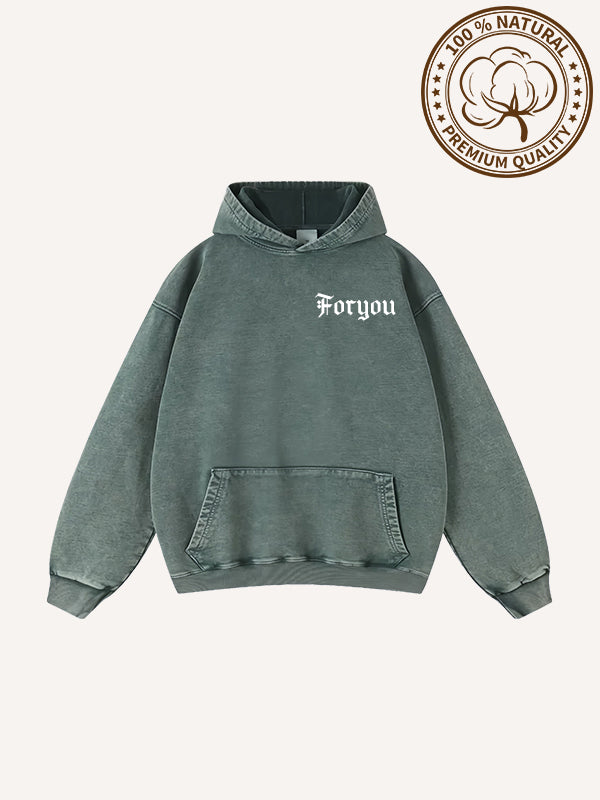 The person giving Christmas gifts isn't necessarily Santa Claus Pure cotton washed Hoodie