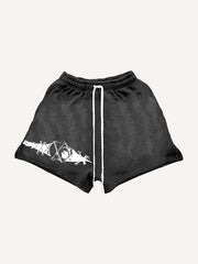 Horrible Human Skin Eye Totem Shorts