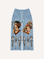 Leopard and beauty fire pants