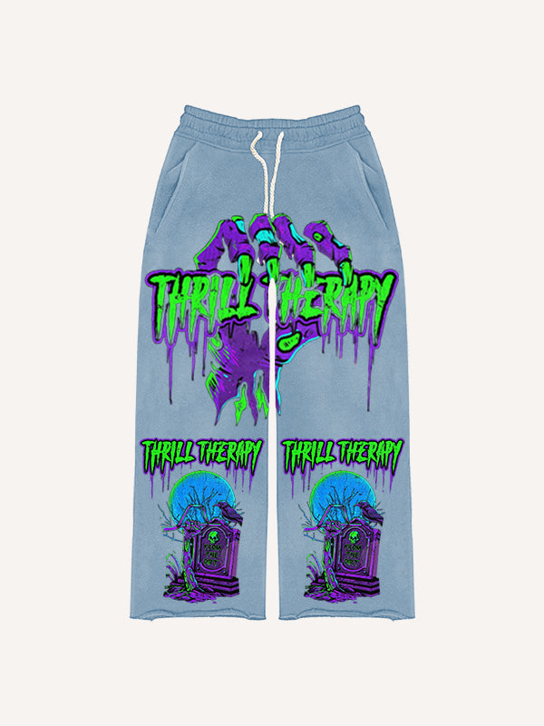 Halloween Tombstone Horror Pants