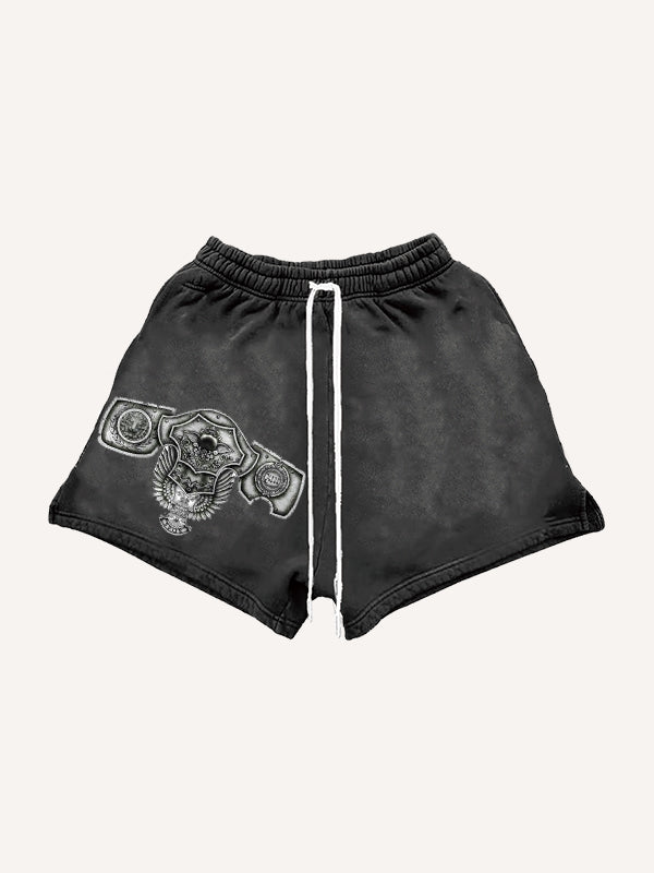 Medieval King Knight Armor Totem Shorts