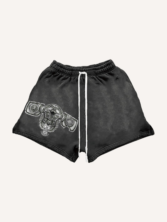 Medieval King Knight Armor Totem Shorts