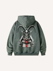 The person giving Christmas gifts isn't necessarily Santa Claus Pure cotton washed Hoodie