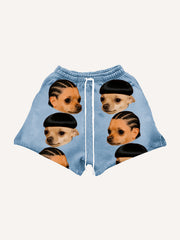 Dirty braids handsome hip-hop funny trendy shorts