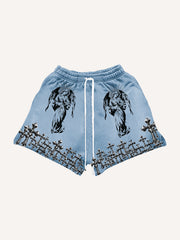 Cross Stacked Faith Blessing Shorts