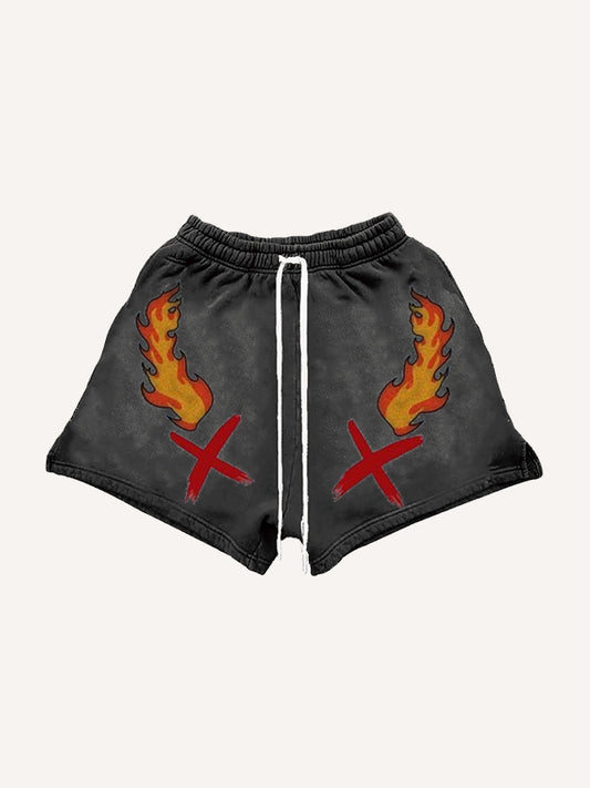 Graffiti hand-painted art shorts