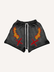 Graffiti hand-painted art shorts