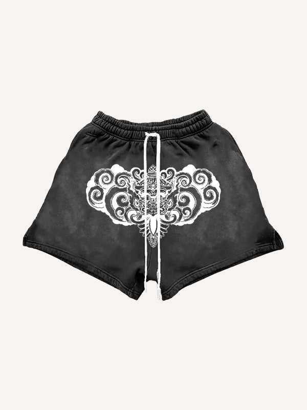 Retro God of Wealth Totem Sweatpants