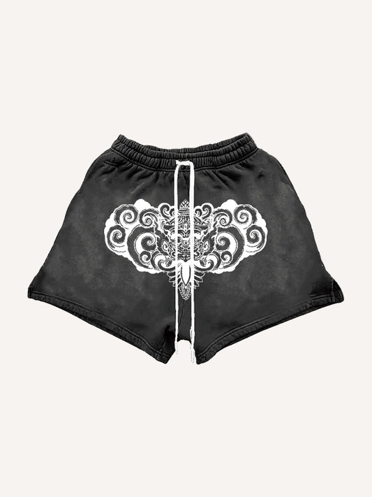 Retro God of Wealth Totem Sweatpants