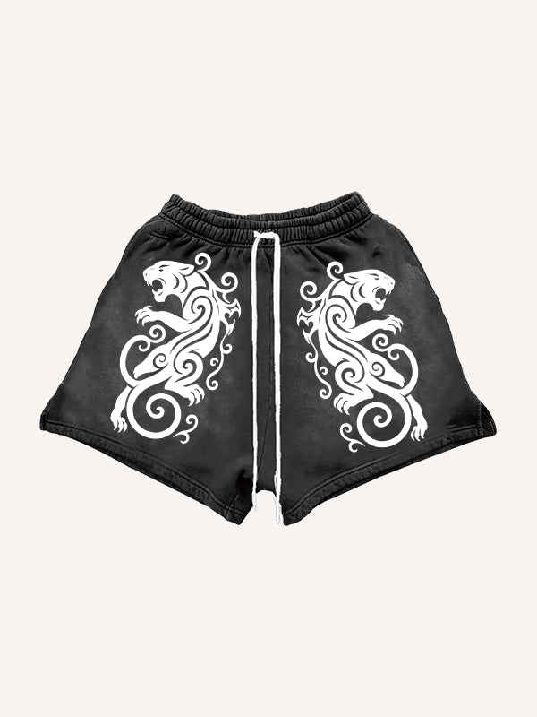 Totem Tattoo Giant Wolf Shorts