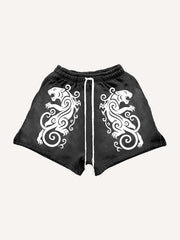 Totem Tattoo Giant Wolf Shorts