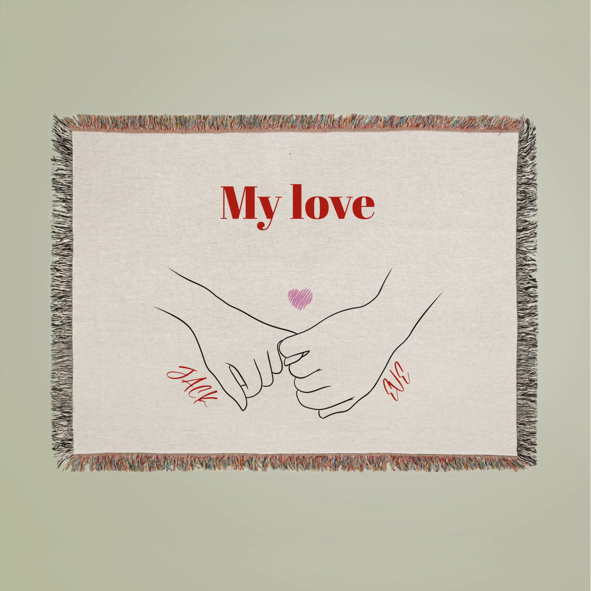 My love Woven Blanket